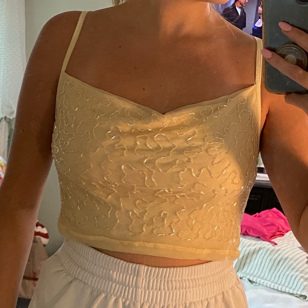 Urban Outfitters Sparkly Crop Top